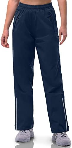 33,000ft Waterdichte regenbroek voor heren, lichte regenbroek, winddichte outdoorbroek voor wandelen, kamperen, golf, zwart, XL extra kort