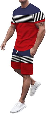 Mens Sport Set Summer Outfit 2-Piece Set Short Sleeve T Shirts and Shorts Stylish Casual Sweatsuit Set#aaltg0308- *199-st patricks day