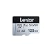 Lexar Silver Micro SD Karte 128GB, Bis zu 200 MB/s Lesegeschwindigkeit