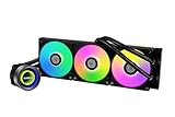 Lian Li GA II Trinity 360 - AIO CPU Liquid Cooler 360mm - Pre-Installed ARGB Daisy-chainable Radiator Fans or UNI Fan SL-INF Fans - for Intel LGA 1700, 1200, 115X, AMD AM5/AM4 Sockets (GA2T36B.US)