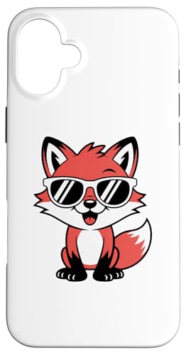 Cool Charming Red Fox with Sunglasses �X�}�z�P�[�X iPhone 16 Plus �p