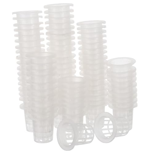 UPKOCH 80piezas Macetas para Hidroponía Cestas De Plástico Sin Tierra para Jardín Plantas Acuáticas Macetas De Malla Ranurada para Cultivo De Verduras y Flores