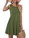 MOLERANI Women's Casual Sleeveless Swing Dress Tunic Tank Top Dresses(Army Green,2XL)