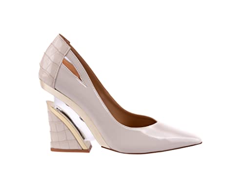 Ninety Union Viper Lucite Wedge Heel Pump, Ivory, 10