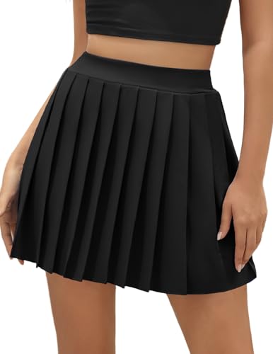DRESSTELLS Women's Pleated Mini Skirts 2025 for Summer Casual Skater Skirt Outfit