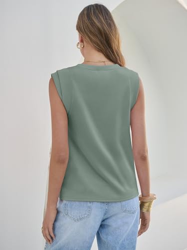 Image of ANRABESS Business Casual Tops for Womens Cap Sleeve Summer Dressy Shirts 2026 Trendy Work Office Outfits Clothing