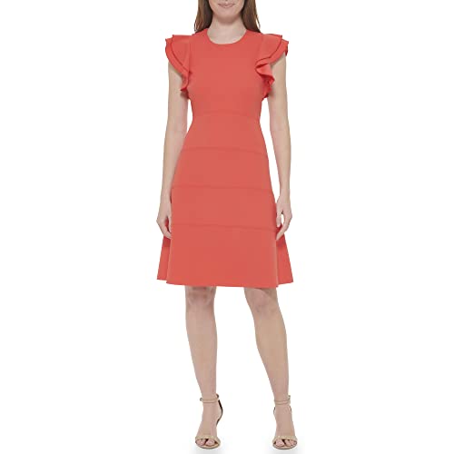 Image of Tommy Hilfiger Womens Polyester Spandex Pattern Sheath Midi Layered Dress
