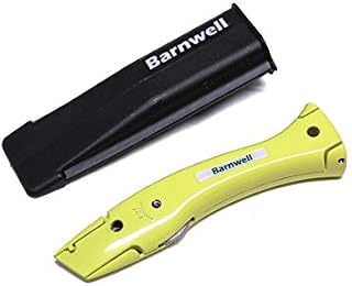 Barnwell Yellow Dolphin Delphin Carpet Fitters Work Trimming Fixed Knife and Holster NO Blades