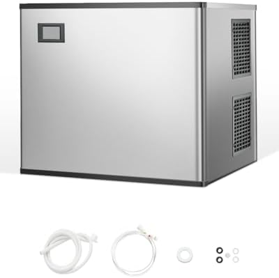 VEVOR Commercial Ice Maker Machine-Head 800 lbs/24 h, 26 Inch Stainless Steel Industrial Ice Machine, Self-Cleaning and Scheduled Ice Making, Modular Ice Cube Machine for Restaurant Hotel - Head Only: Amazon.com