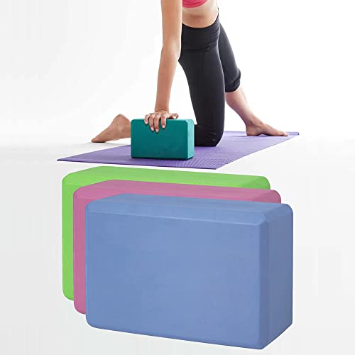 Bloco de Yoga espuma de EVA, mais estabilidade e conforto, sem látex, macia e antiderrapante para io