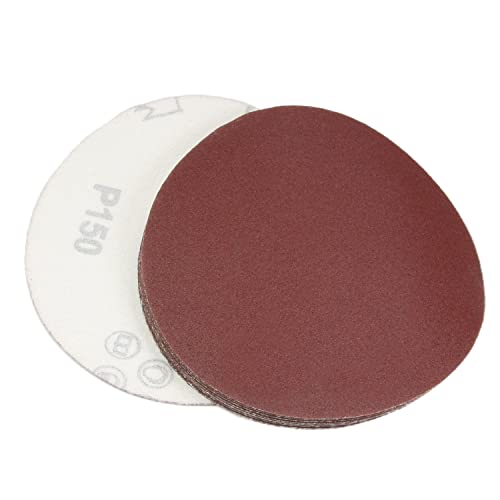 Utoolmart ディスクペーパー サンダー サンディングディスク サンドペーパー 粒度150# 外径125mm 10個入り マジックテープ式 電動サンダー用 サンディングパット 木工用 サンディング 研磨 サンダー用紙やすり 工木工生地研磨用