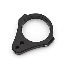 PROCNC 50mm Diameter Aluminum Universal Steering Damper Fork Frame Mounting Clamp Bracket Foot Fixer for Motorcycle Bike Modification Black