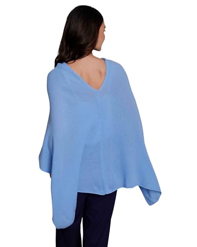 Image of CLAUDIA NICHOLE Womens 100% Cashmere Dress Topper - Cashmere Poncho Wrap