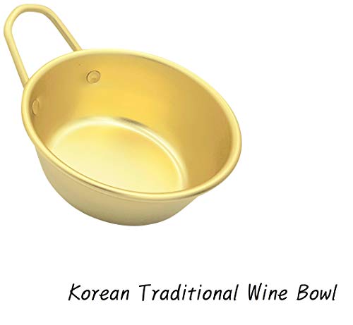Rapid Noodle Cooker Ramen Noodles Pot 6.3-Inch Korean Traditional Wine Bowl 4.3-Inch Stainless Chopsticks 1 Pair Pack Of 3 Made In Korea (Type A) #TOP4