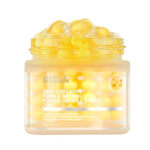 Deep Collagen Capsule Cream with PDRN & Retinol – Microneedling Anti-Aging Face Moisturizer for Firmness, Wrinkle Care & Elasticity Support,2.37 fl.oz