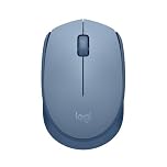 Logitech M171 Wireless Mouse for PC, Mac, Laptop, 2.4 GHz with USB Mini Receiver, Optical Tracking, 12-Months Battery Life, Ambidextrous - Grey