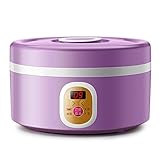FUNCIONAMIENTO SIMPLE: Esta yogurtera es extremadamente fácil de operar y le permite preparar su yogur a la perfección. viene con un interruptor de encendido/apagado y una luz que indica que la unidad está funcionando. El temporizador en el costado le permitirá saber que su yogur está listo.