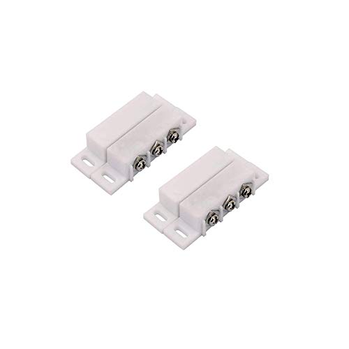 Image of 2X Magnetic Reed Switch Normally Open Closed NC NO Door Alarm Window Security /Magnetic Door Switch /Magnetic Contact Switch /Reed Switch,DC 3V to 12v Lamp（White）
