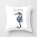 PPMP Housse de Coussin océan Tortue Cheval de mer étoile de mer canapé taie d'oreiller Chambre décoration de la Maison Housse de Coussin taie d'oreiller A5 45x45 cm 2 pc