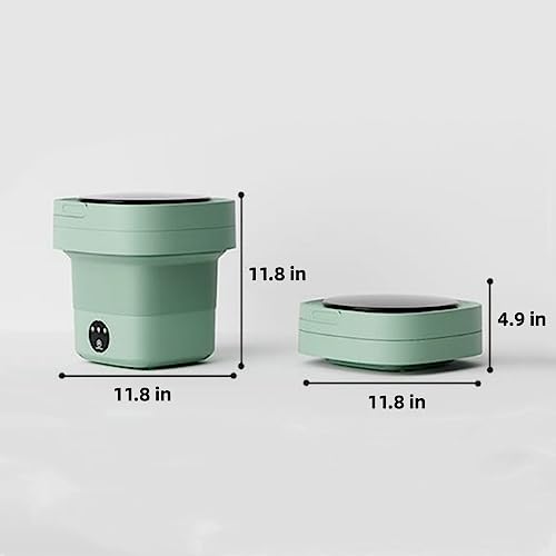Lavadora portátil de 6,5 L que ahorra espacio, lavadora plegable compacta para dormitorio, apartamento, viajes en caravana, camping