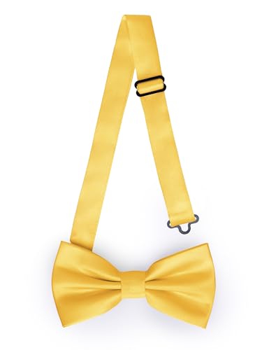Ladeheid Gravata elegante para homem - mate, ajustável, perfeita para casamento, festa, escritório. Ideal para homens, mulheres, adolescentes - um ótimo presente tamanho 12 cm x 6 cm BMM, Mel