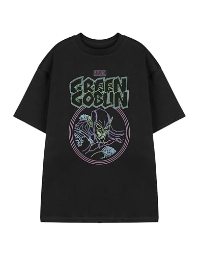 Marvel Graphic Tee - Camiseta de manga corta para hombre | Ropa casual clásica de cuello redondo | Ropa de personajes de cómics, Duende verde, L