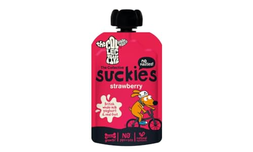 The Collective Great Dairy Suckies Strawberry Kids Yoghurt Pouch 90g