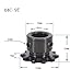 Steel Motor Drive Gear 1pcs 04C Chain Gear Steel 9T Teeth Industrial Sprocket Wheel with Top Wire Bore 5/6/8/10mm(5mm)