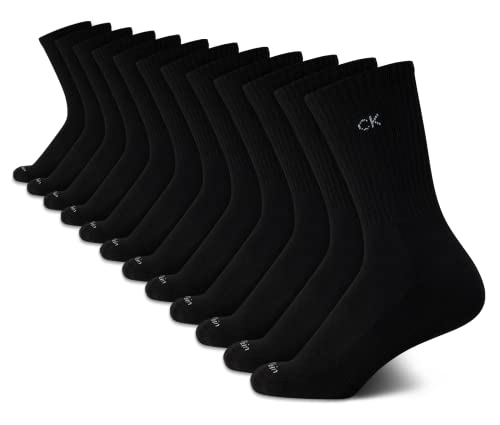 Calvin Klein Women's Socks - Cushion Athletic Crew Socks (12 Pack)