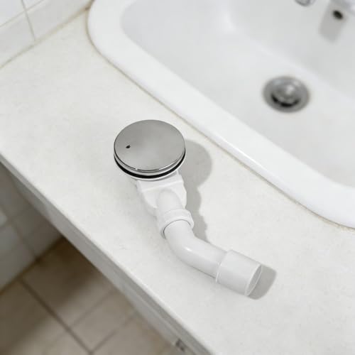 Siphon de douche pour baignoire anti-odeur en ABS argenté efficace - 7