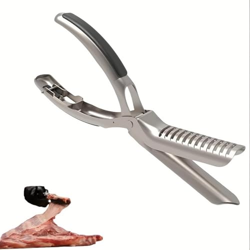 Rib Membrane Removal ToolBBQ Rib Skinner & Prep ToolEasy Grip Ergonomic Design for Effortless BBQ Rib PreparationStainless Steel Pork & Beef Rib Membrane Remover (1 Pack)