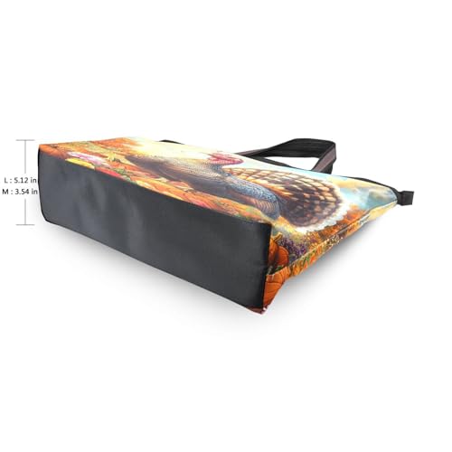 Image of Women Turtle Tote Bag Polyester Handbag Zippered Tote Bag Turtle Tote Purses,Summer Beach Tote Bag