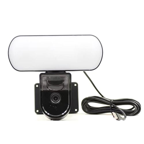 Geuxe Tuya WiFi Camera Garden Wall Lamp Security Cameras Outdoor IP65 PIR Smart Detection Sensor Light Alarm US Plug