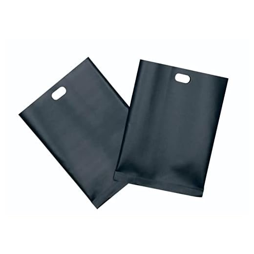 KitchenCraft – Juego de 2 Bolsas Reutilizables para Sándwiches, Revestimiento Antiadherente, Plástico, Color Negro, 20,5 x 14,5 cm