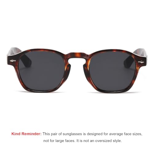 Image of Gleyemor Fashion Sunglasses for Men Women Tortoise Shell Sunglasses Trendy Unisex Style UV400 Protection Shades