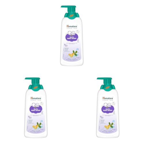 Image of Himalaya Gentle Baby Wash 400ml with Chickpea, Fenugreek|pH 5.5|No.1 Doctor Recommended brand|100% Soap free Gentle cleanser for skin & hair|Tear free|Safe for Newborns|Skin Microbiome - friendly|Hypoallergenic