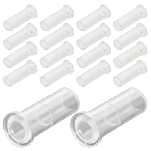 DECOMELODY Casquillos para Lámparas de Fibra Óptica 5 Mm, Fundas de Plástico Duradero para Luz Nocturna Ambiental, Paquete de 50 Piezas, Accesorios Fijos para Luces de Cadena Interiores