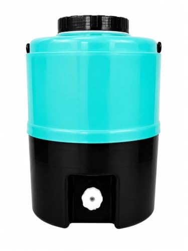 Image of Plastic Water Jug | Food Grade | Insulated Water jug Cool Chilled Water Camper jar (Blue & Black, 20 litres)