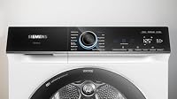 Siemens WQ46B2D41 iQ700, Wärmepumpentrockner 9 kg, Extrem Leise, varioSpeed, Halbe Beladung, Knitterschutz, autoDry, über Home Connect mit Waschmaschine verbinden, Selbstreinigung, Weiß – Ansicht 6