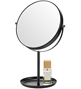 DECLUTTR 15X Magnifying Makeup Mirror, 9 Inch Tabletop Mirror on Stand, Large Double Sided Vanity...