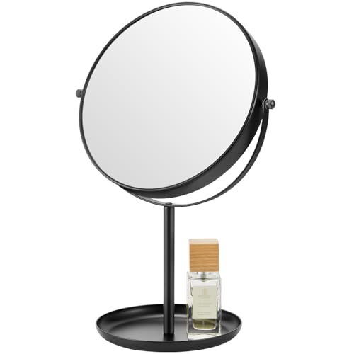 Espejo para maquillaje con aumento 15X, negro, 9 pulgadas miniatura 1
