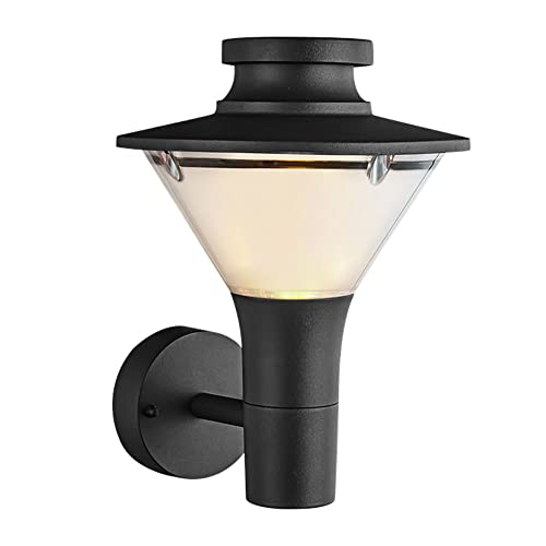 CHUNGYANG Aplique De Pared para Fachada De Granja, Farol De Pared Impermeable IP44 para Exteriores, Accesorio De Lámpara De Pared con Personalidad para Villa Al Aire Libre, Luces De Pared De Aluminio Cover