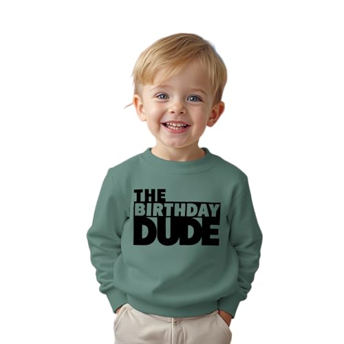 BOUTIKOME Jungen Geburtstags Sweatshirt“The Birthday Dude”...