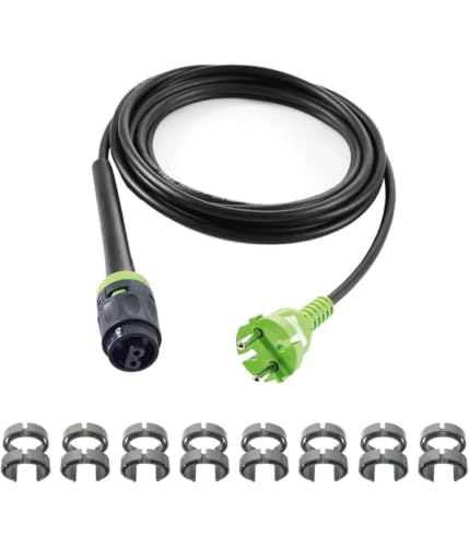 Cable de goma H05 RN-F-4 con 8 cierres y 4 metros negro para conector de bayoneta