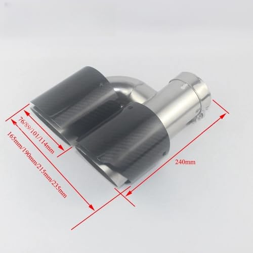 Silencieux de queue d'échappement contre la rouille pour tube 101mm - 7