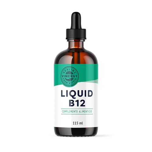 Vimergy Liquid B12 – 115 ml – Vitamina B12 Líquida - Vitamina B12 Vegana Sabor Dulce Natural – Sin Azúcar Refinado ni Gluten – Sin OMG – Apta para Keto y Paleo
