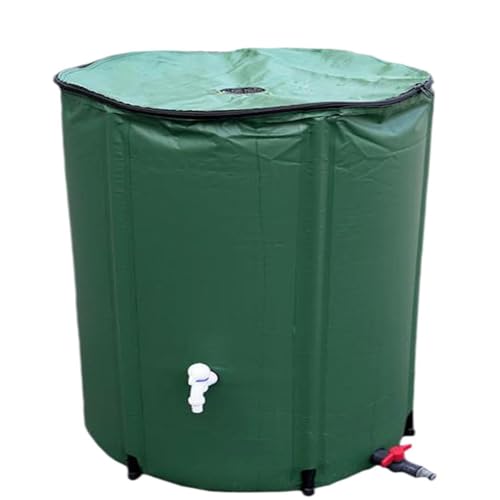 Raccoglitore di Acqua piovana, Serbatoio di stoccaggio dell'Acqua da 1000 Litri, Contenitore per Acqua Pieghevole in PVC con Filtro per Campeggio in Giardino,100L