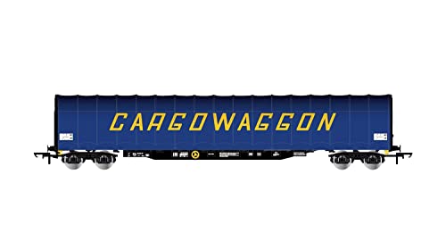 Wagon bâché à 4 essieux Cargowaggon BR, modèle de collection haute fidélité