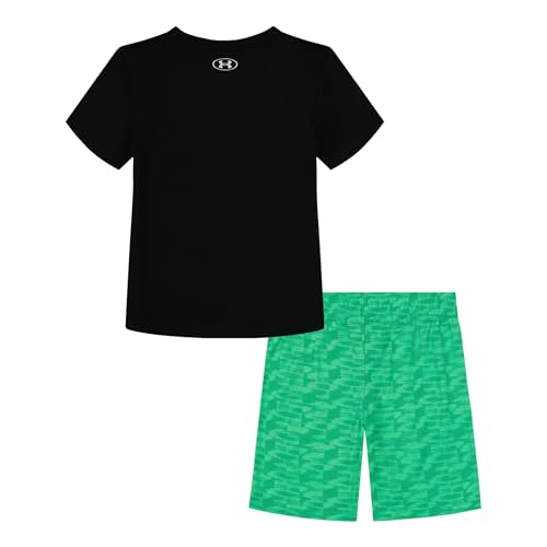 Image of Under Armour Boys' 2-piece Short Sleeve Graphic T-Shirt and Shorts Set, Lightweight & Breathable