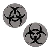 Neva Nude Nipztix Pasties - Letrero reflectante de advertencia de peligro tóxico con purpurina blanca y negra, para festivales, fiestas rave, lencería y más, adhesivo de grado médico, impermeable